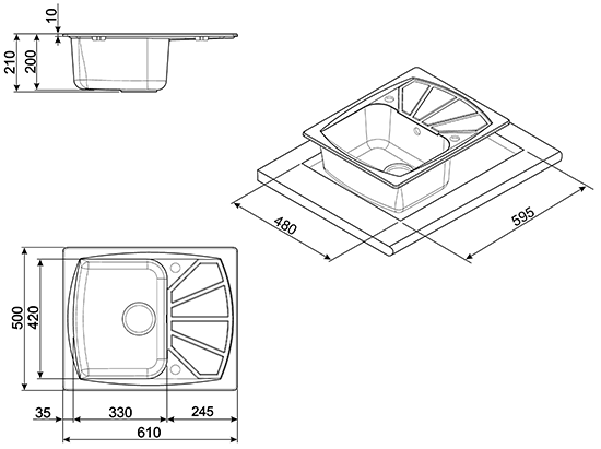 Мойка Smeg LSE611P-2 (preview 2)